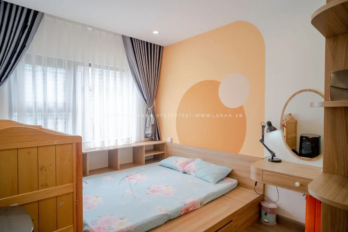 Phong Cach Wabi Sabi 11 Không gian phòng ngủ nhỏ với những món đồ nội thất đa năng