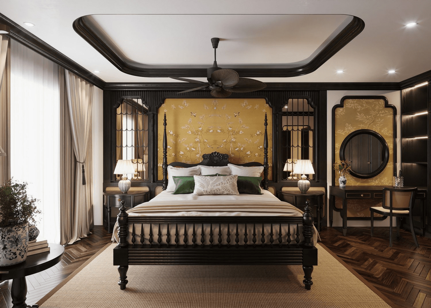 Phòng ngủ phong cách Indochine là gì