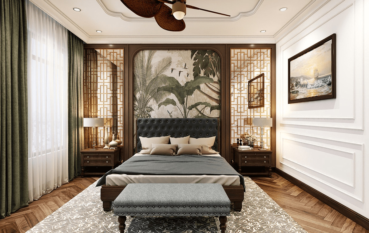 Xu hướng thiết kế phòng ngủ Indochine