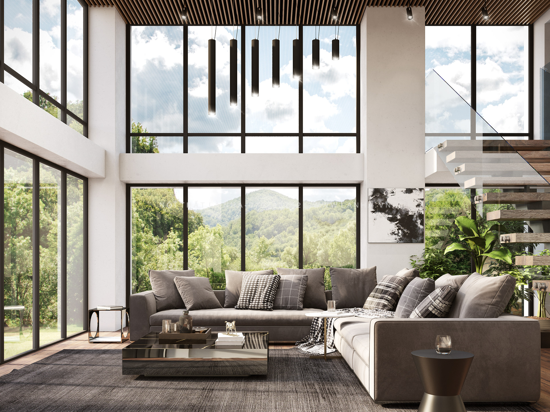 Thiết kế nội thất biệt thự đơn lập