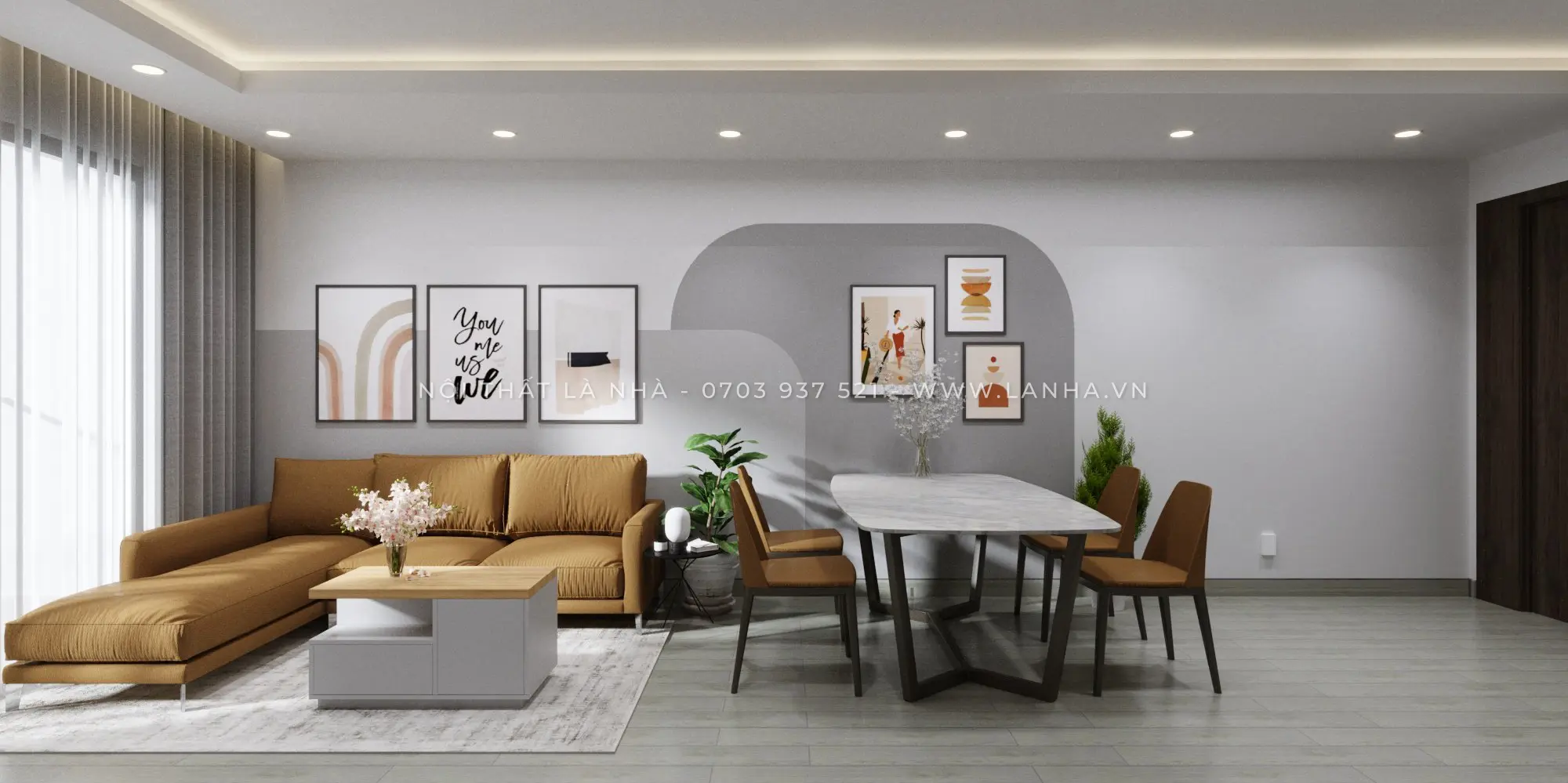 Phong cách hiện đại được khách hàng Là Nhà ưa chuộng trong thiết kế nội thất
