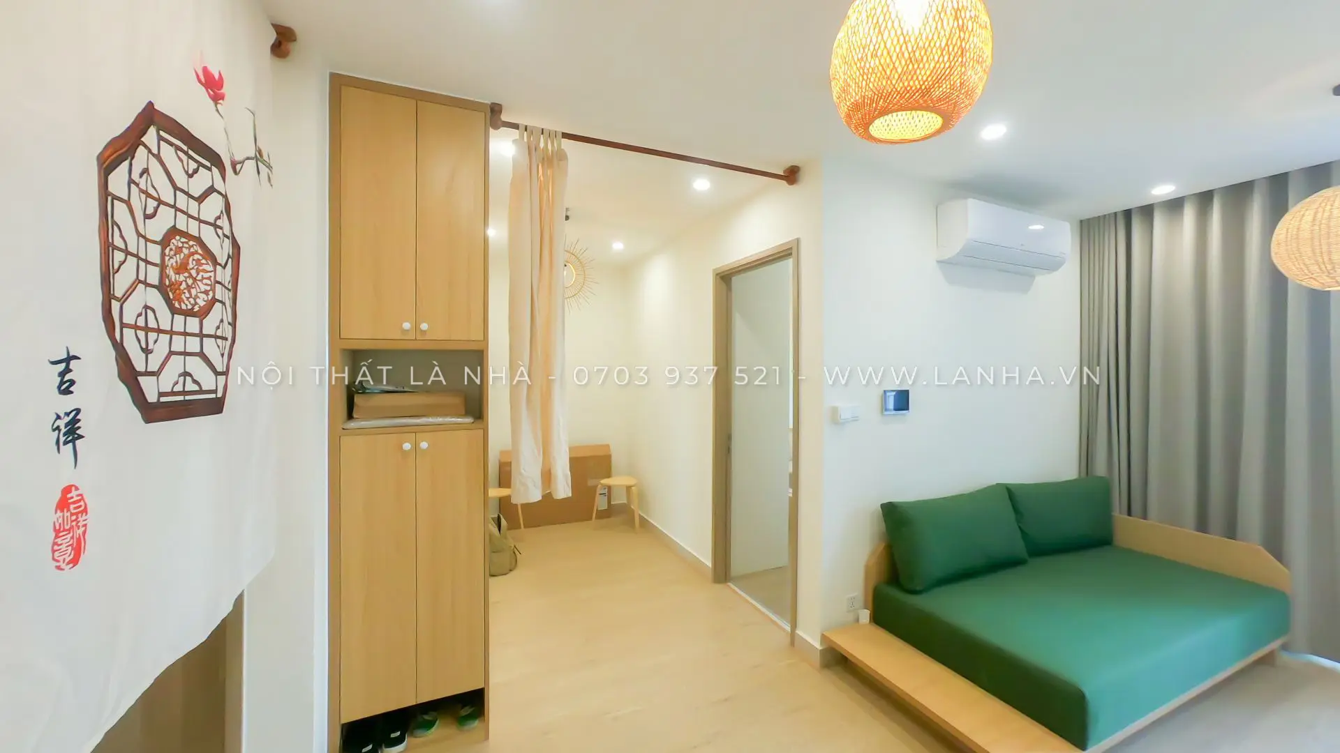 Thiết kế nội thất chung cư theo phong cách Japandi của Là Nhà được nhiều người yêu thích