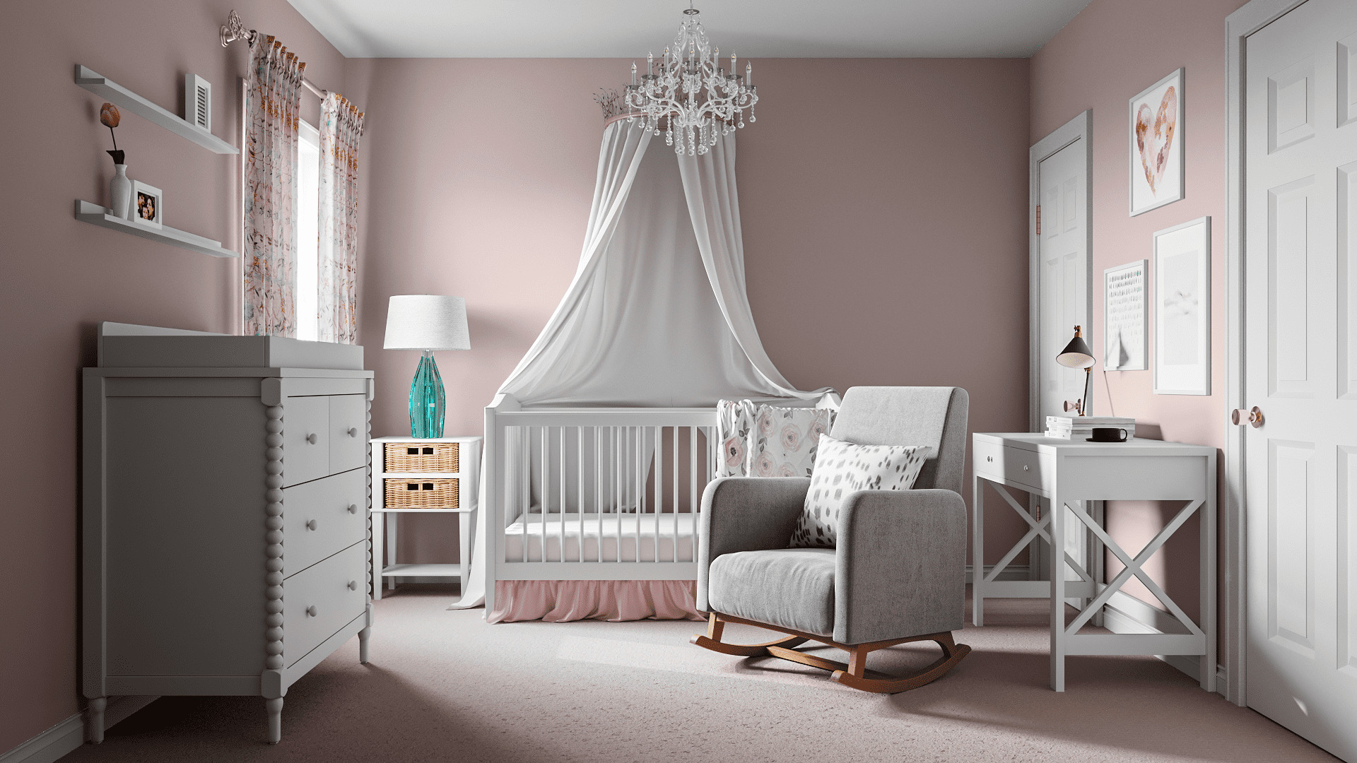 Phòng ngủ 10m2 cho bé