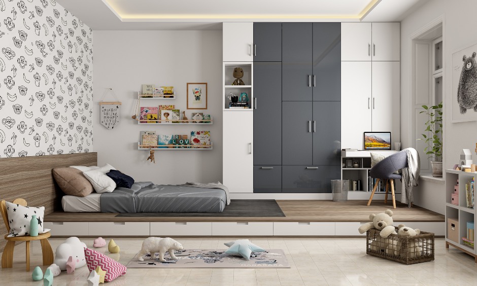 Phòng ngủ 15m2 cho bé trai