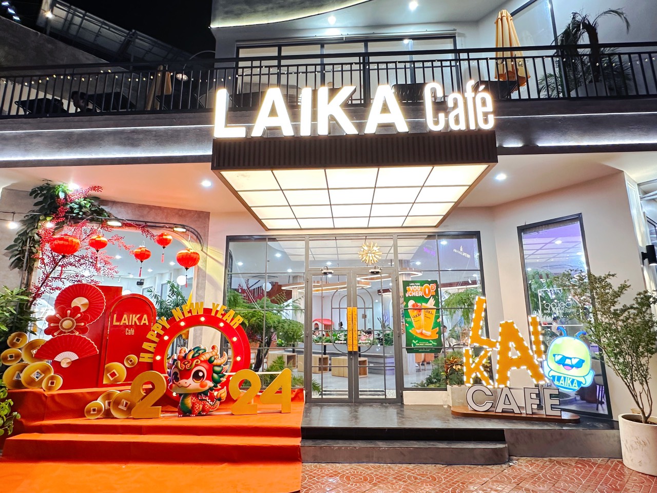 THI CÔNG THIẾT KẾ NỘI THẤT TRỌN GÓI LAIKA COFFEE